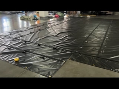 القماش المقاوم للماء PVC مغلفة الأسود القماش الفولاذي للشاحنة السرير المسطح